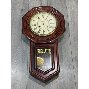 Waltham 31 Day Chime Regulator Mechanical Wall Clock Korea Parts or Repair